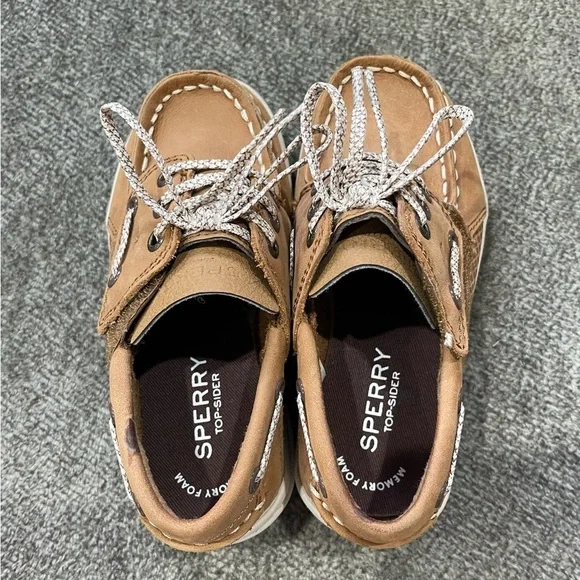 Sperry Kids Shoes in Brown and White - Picture 7 of 8